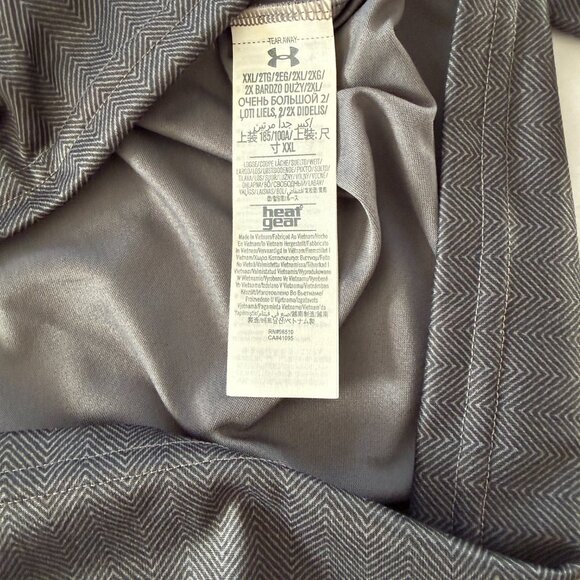 Under Armour Mens Long Sleeve Heatgear Performance Herringbone Half Zip Athletic - Picture 6 of 7